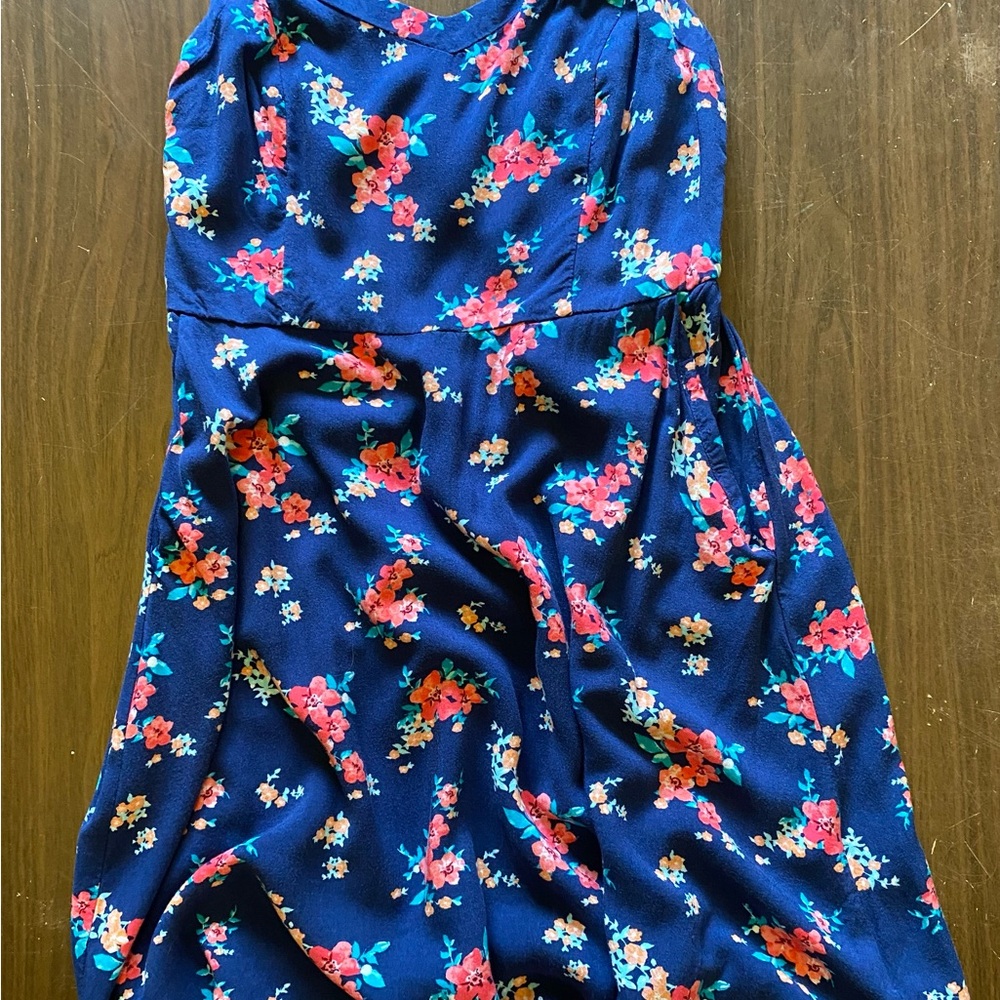 SO Heritage Brand Multicolor Floral Adjustable Spaghetti Strap Women’s Dress